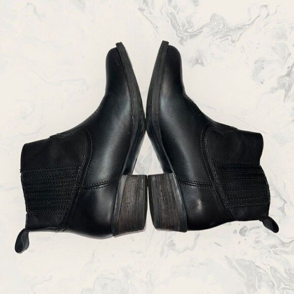 Harley Davidson Curwood Black Leather Biker Fashion Bootie Women’s Size 7.5M - Picture 4 of 8